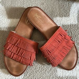 Seychelles boho fringe sandals 🤍